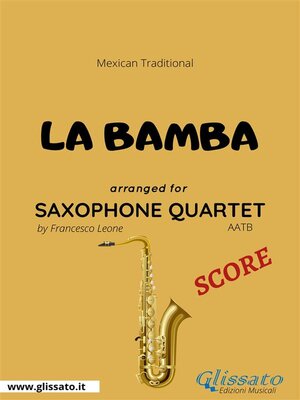 cover image of La Bamba--Saxophone Quartet SCORE